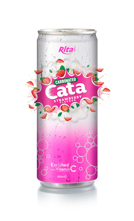 250ml Carbonated Strawberry Flavor Drink